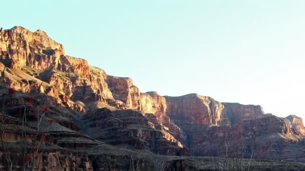 Zonsondergang in de grand canyon — Stockvideo