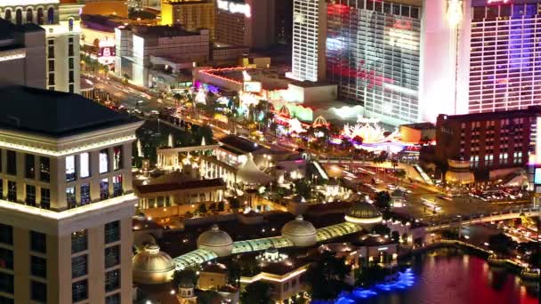 Las vegas 's nachts — Stockvideo