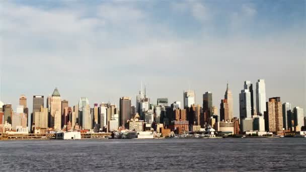 View of Manhattan skyline — Stock Video