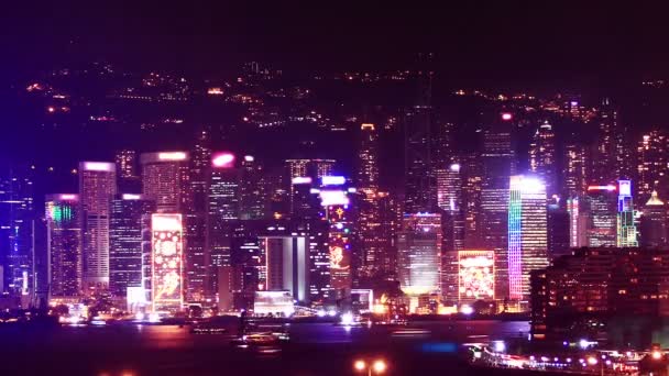 Wolkenkrabbers van Hongkong — Stockvideo