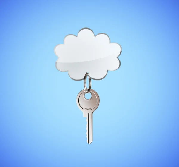 Bulut ile anahtar — Stok fotoğraf