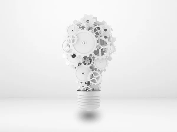 Light bulb with gears — Stock Photo, Image