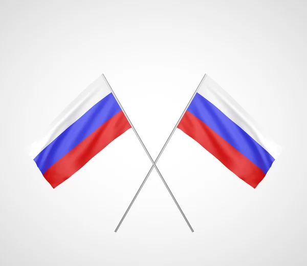 Twee gekruiste vlag van Rusland — Stockfoto