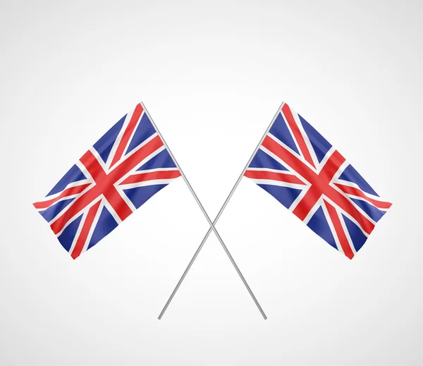 Deux Drapeau du Royaume-Uni — Photo