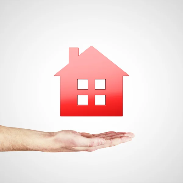 Hand showing house — Stock Photo, Image