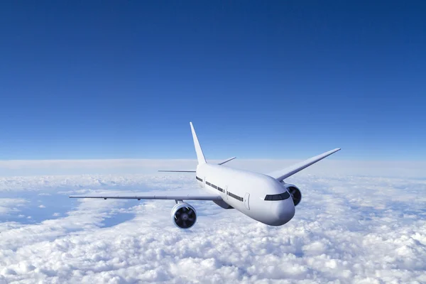 Avião no céu — Fotografia de Stock