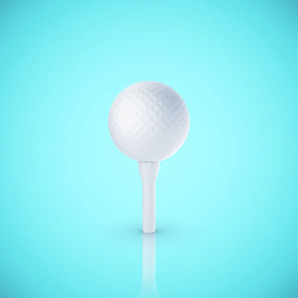 Golf ball on stand — Stock Photo, Image