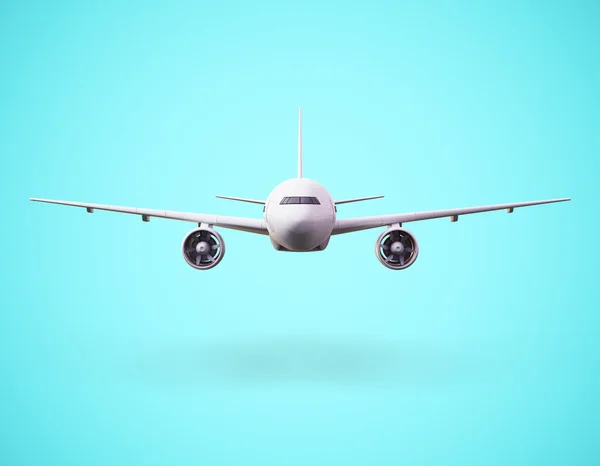 Flying airplane — Stock Photo, Image