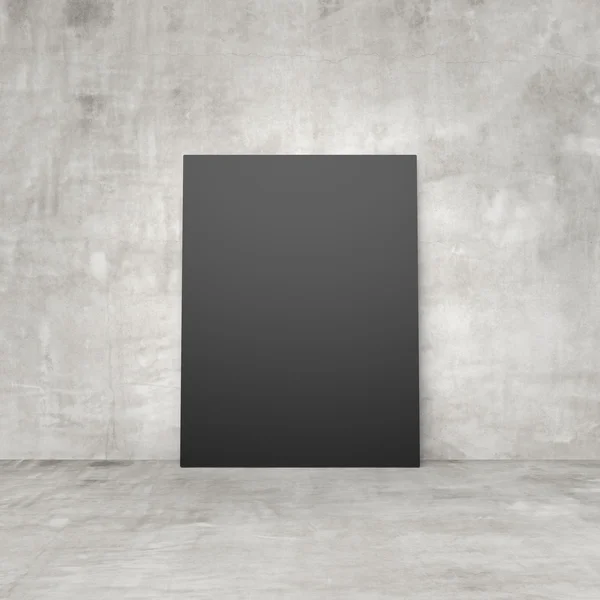 Blank svart papper — Stockfoto