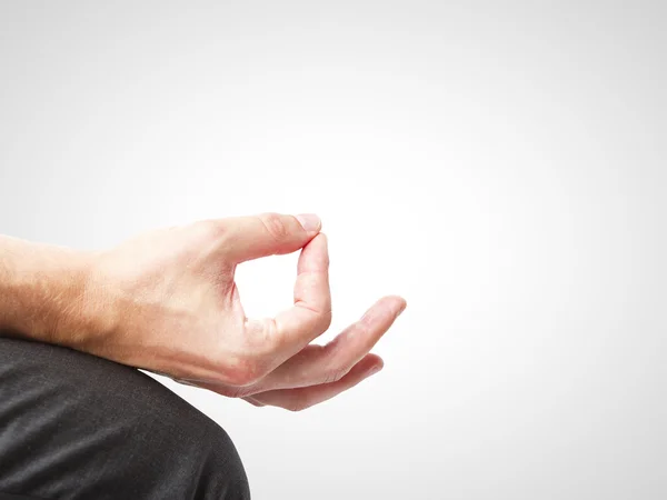Hand in meditation — Stock Photo, Image