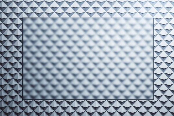 Leere Rechteckige Transparente Glasplakate Auf Abstraktem Grauem Dreieckigem Hintergrund Technologie — Stockfoto