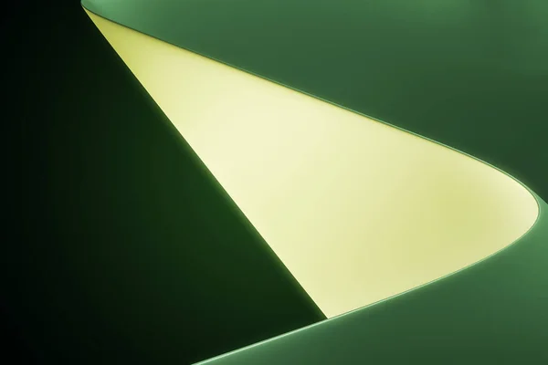Який Зелений Шифон Фон Кривими Хвилями Дизайн Концепція Тканини Рендерингу — стокове фото