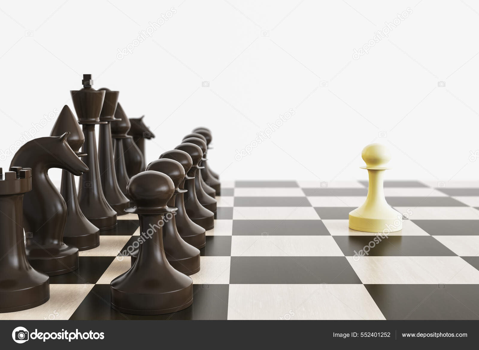 chess board wallpaper, surreal, 3d rendering Stock Illustration