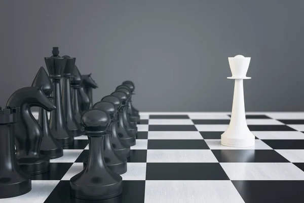 Creative Chess Board White Background Mock Place Match Battle Concept Stock  Photo by ©peshkov 552401252