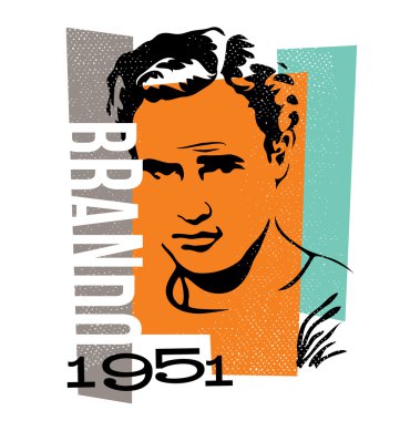 vektör grafik tasarım marlon brando