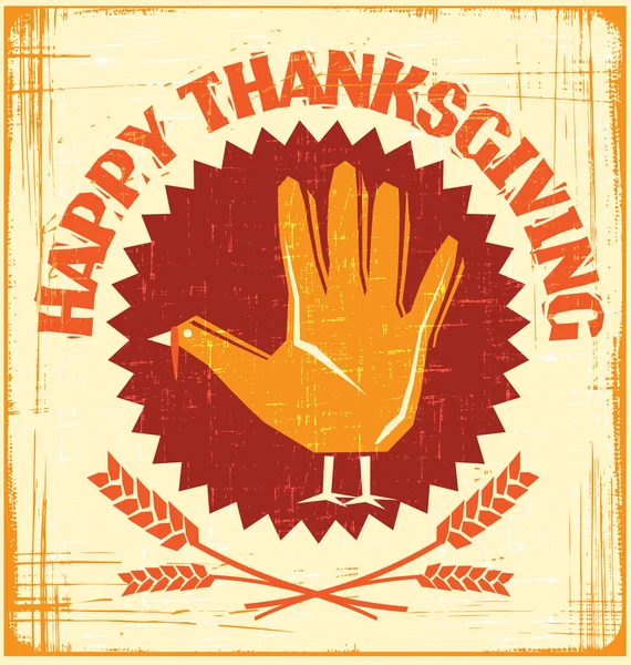 Happy Thanksgiving design — Stock vektor