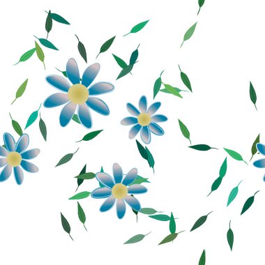 Çiçeksiz arka plan, vektör illüstrasyonu