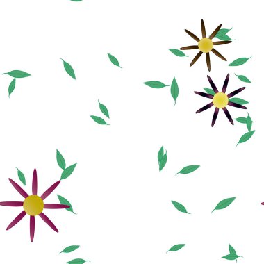 Çiçeksiz arka plan, vektör illüstrasyonu