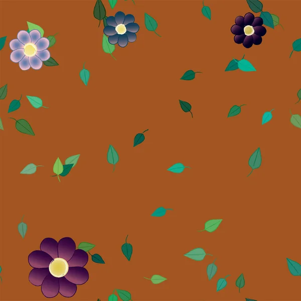 庭のベクトルシームレスなパターン植物の背景 — ストックベクタ