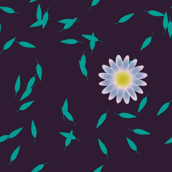 Kaunis Kukka Saumaton Tausta Kukkia Vektori Kuva — vektorikuva