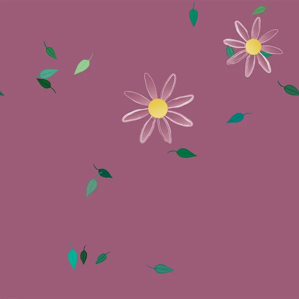 삽화가 아름다운 꽃없는 — 스톡 벡터