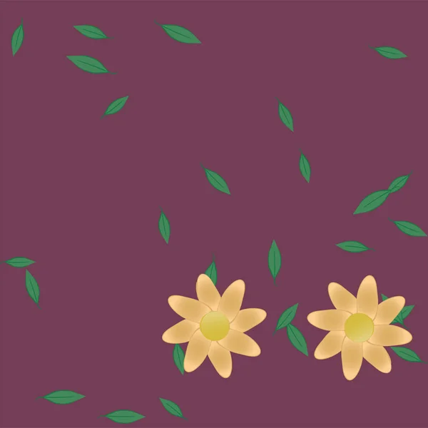 Smukke Blomster Problemfri Baggrund Vektor Illustration – Stock-vektor
