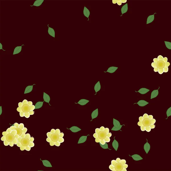 Beautiful Floral Seamless Background Flowers Vector Illustration — Stock Vector