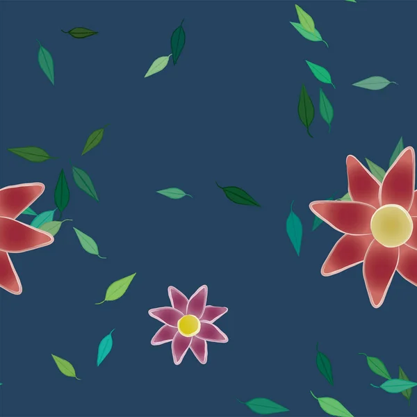 Çiçeksiz Arkaplan Çiçek Vektörü Çizimi — Stok Vektör