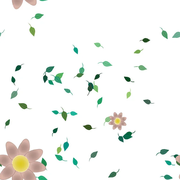 Kaunis Kukka Saumaton Tausta Kukkia Vektori Kuva — vektorikuva