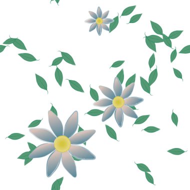 Çiçeksiz arka plan, vektör illüstrasyonu