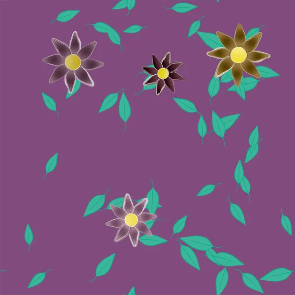 Çiçeksiz Arkaplan Çiçek Vektörü Çizimi — Stok Vektör