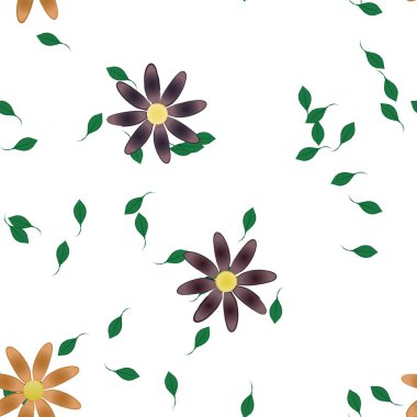 Çiçeksiz arka plan, vektör illüstrasyonu