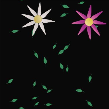 Çiçeksiz arka plan, vektör illüstrasyonu