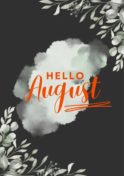 Black Aesthetic Hello August Poster