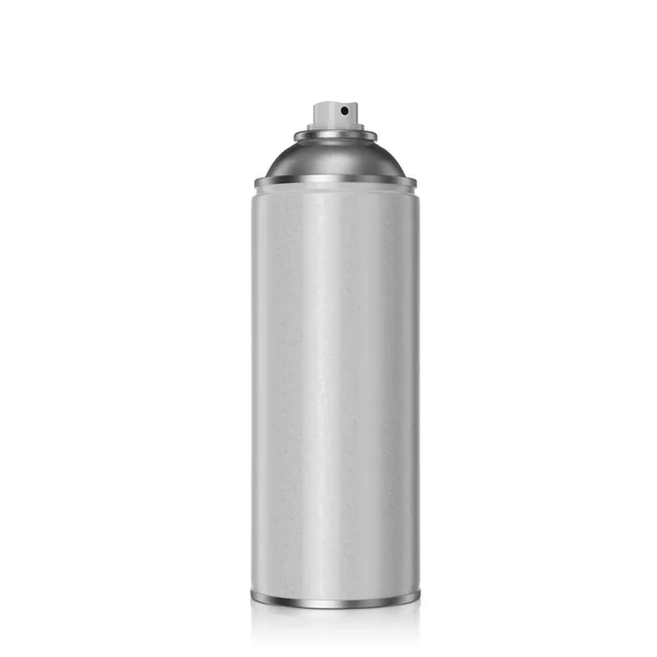 Mockup Lata Spray Metal Con Pintura Renderizar — Foto de Stock