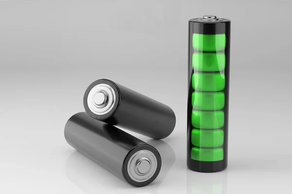 Charge Batterie Concept Utilisation Batterie Rendu — Photo