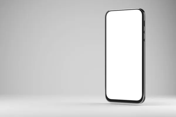 Smartphone Layout Mit Weißem Bildschirm Für Ihr Design Auf Weißem — Stockfoto