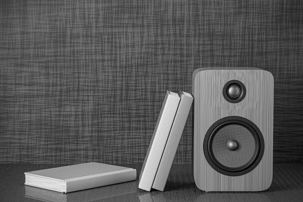 White Bookshelf Columns Books Professional Wooden Bookshelf Speaker Has Classic — Fotografie, imagine de stoc