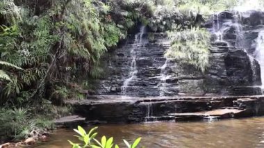 Carrancas şehrinde şelale, Minas Gerais, Brezilya