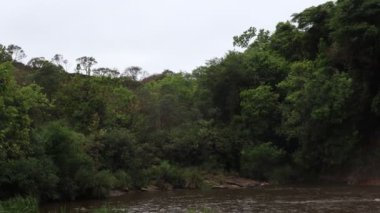 Carrancas şehrinde şelale, Minas Gerais, Brezilya