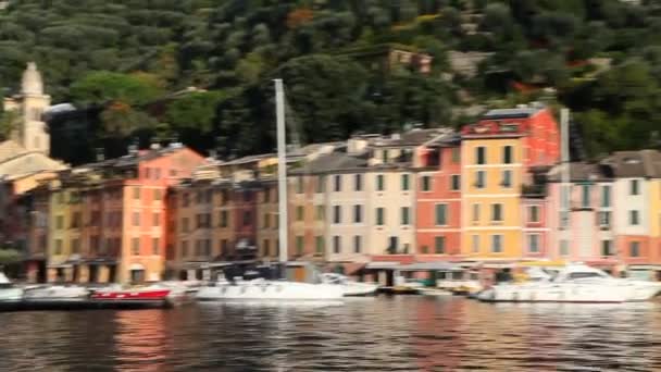 Portofino, italien — Stockvideo