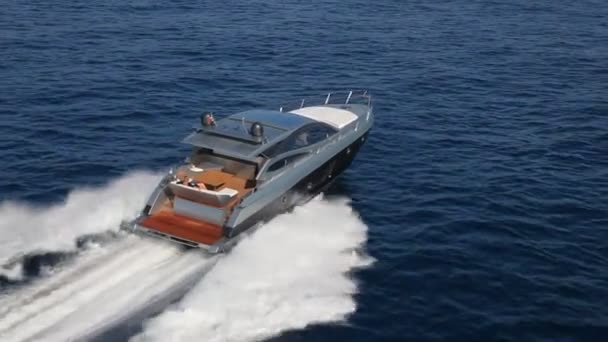 Motor boat, rio yachts best italian yacht — Stock Video