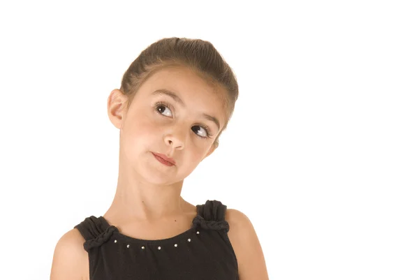 Young ballerina looking with a quick side glacnce — Stock Photo, Image