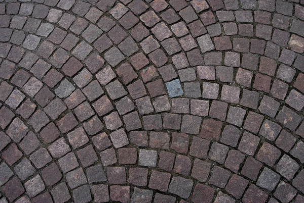 Atrativo tijolo rua caminho fora projetado fundo — Fotografia de Stock