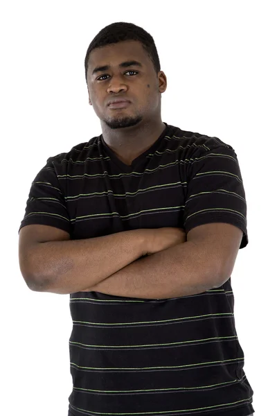 African American man portrait with his arms folded — Stock Photo, Image