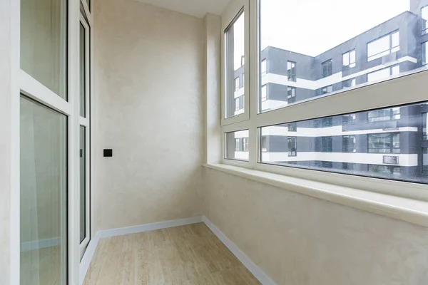 Interior Empty Small Balcony Apartment — Stock Photo, Image