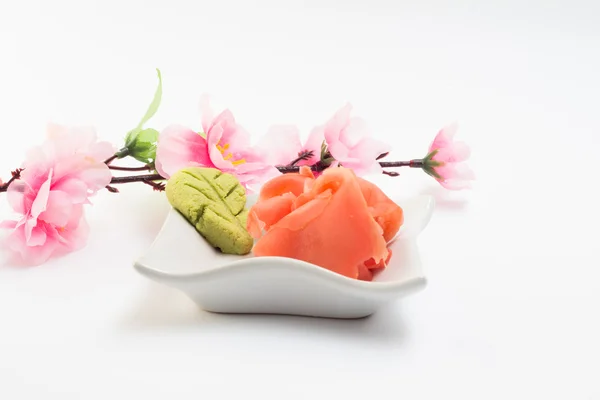 Ginger and wasabi — Stock Photo, Image