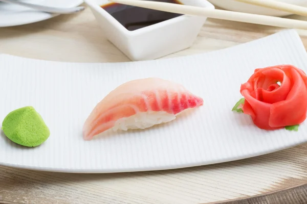 Grouper sushi nigiri — Stock Photo, Image