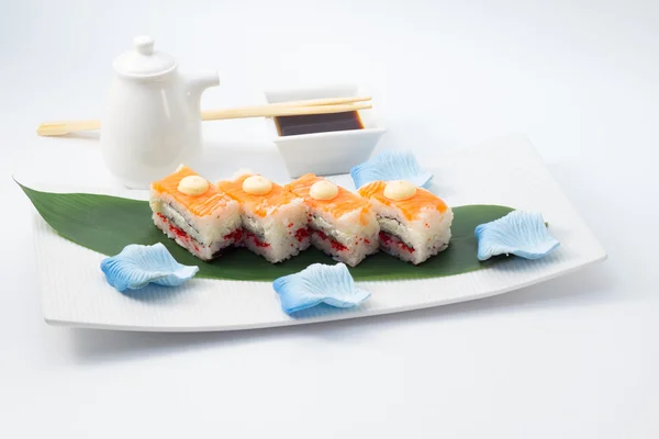 OSI sushi s lososem — Stock fotografie