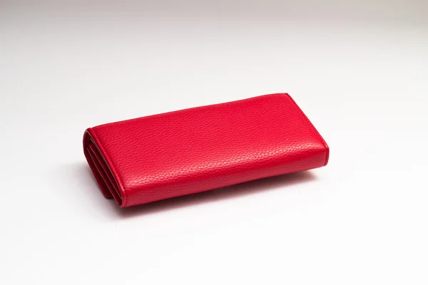 Cartera roja moderna aislada sobre fondo blanco —  Fotos de Stock